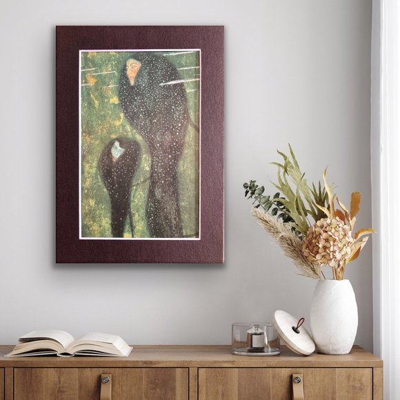 NWT 5x7" Gustav Klimt Print "Mermaids (Whitefish)" w/Black Mat - HOME - Picture 1 of 4